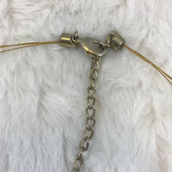 Multi Strand invisible Tribal  Hammered Necklace - Picture 7 of 13